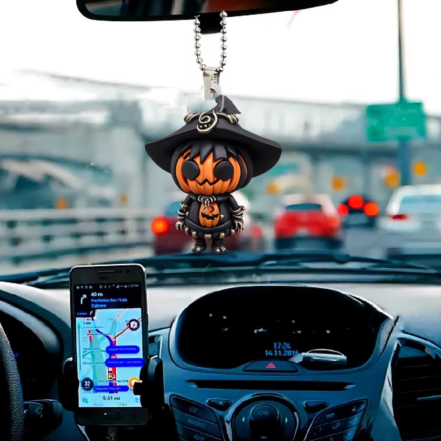 Halloween Christmas Pumpkin Dwarf Automobile Hanging Ornament