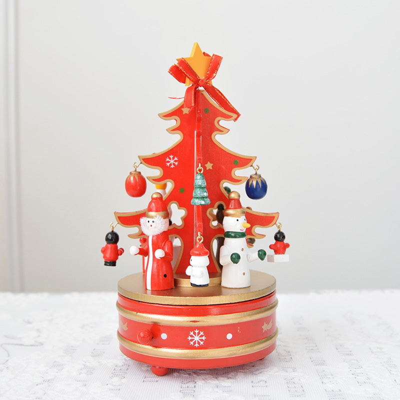 Combination Three-dimensional Pendant Villain Wooden Christmas Tree Ornament