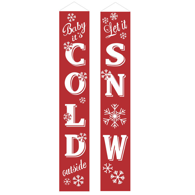 Christmas curtain couplet