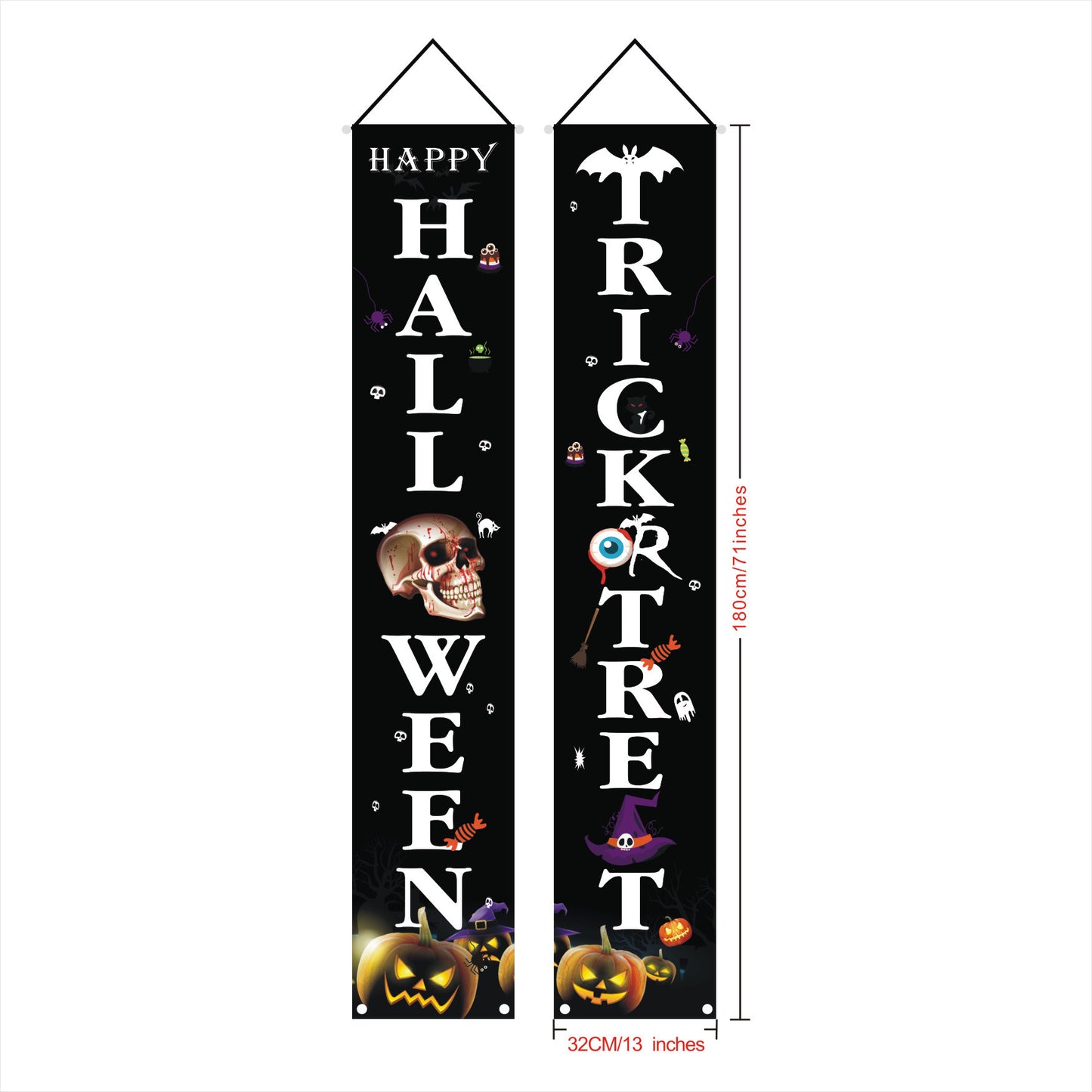 Halloween Door Curtain Couplet Banner