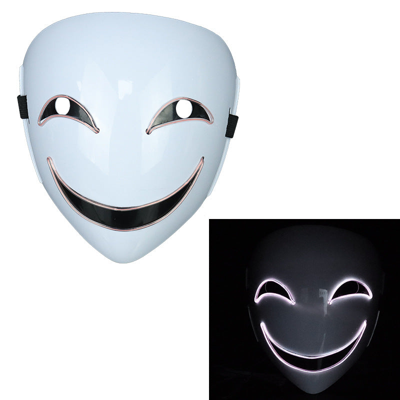 Glowing Black Halloween Mask