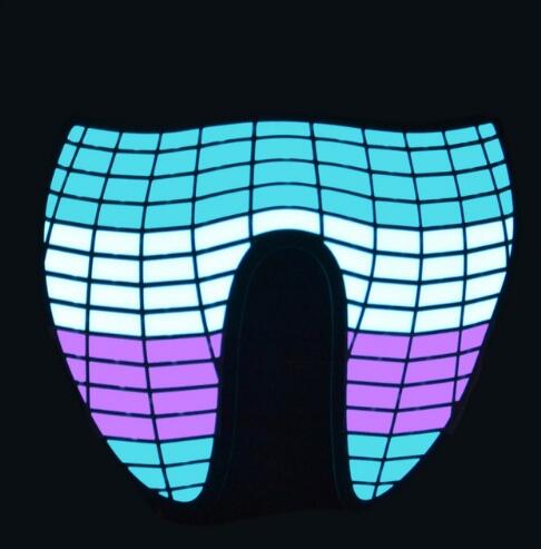 Fashion Wire LED Halloween Easter Rave Mask Luminous Costume Mask Party Easter Decor Gift