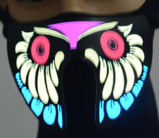 Fashion Wire LED Halloween Easter Rave Mask Luminous Costume Mask Party Easter Decor Gift