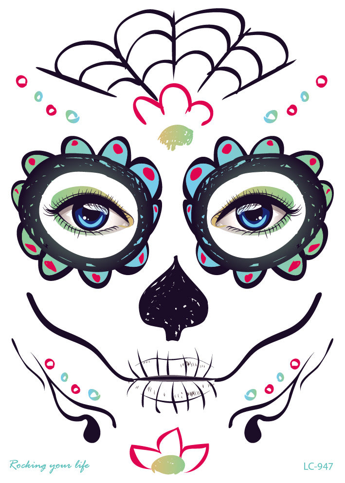 Waterproof Halloween Face Sticker