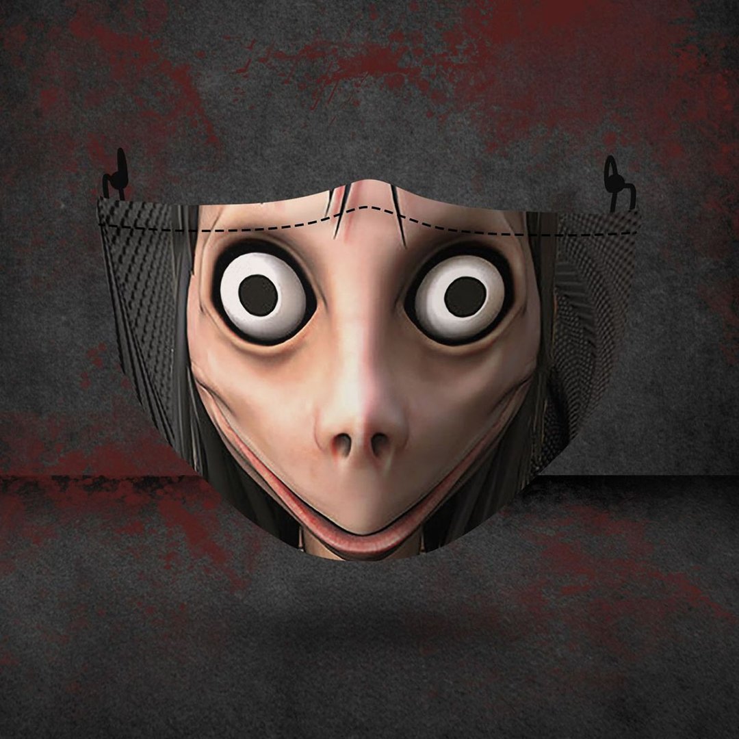 3D Halloween horror style digital printing dustproof protective mask