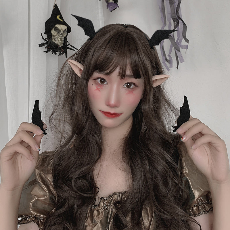 Halloween Funny Devil Black Bat Wings Hairpin