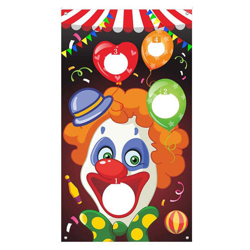Carnival Halloween Throwing Game Hanging Flag