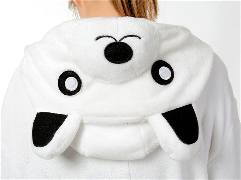 Couple Cartoon One-piece Pajamas Home Service Costumes