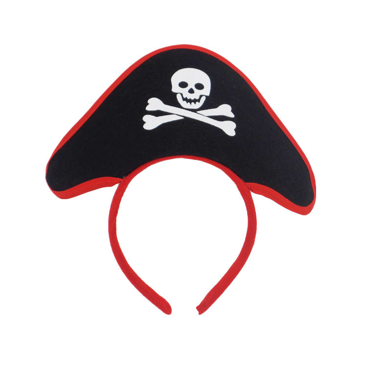 Halloween Pirate Headband Ghost Festival Skull Hair Hoop Dance