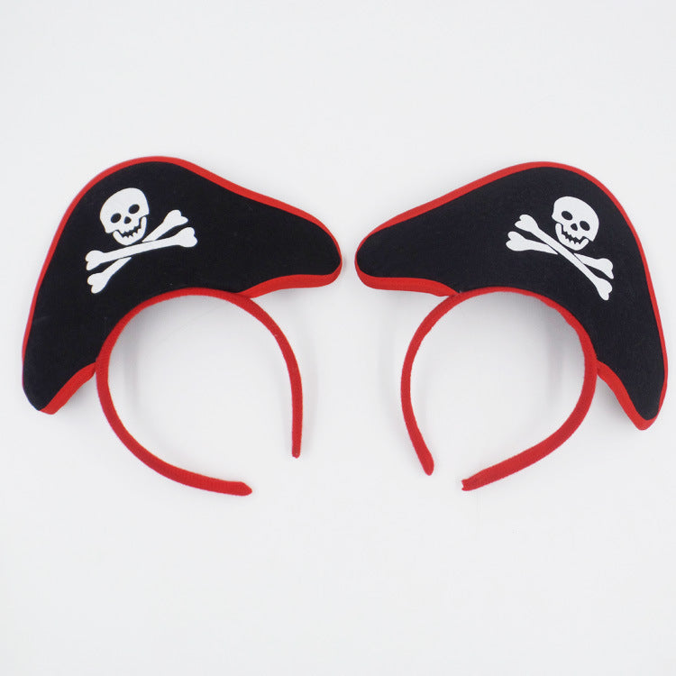Halloween Pirate Headband Ghost Festival Skull Hair Hoop Dance
