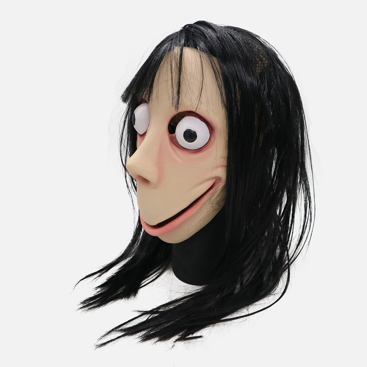 Halloween scary female ghost wig mask