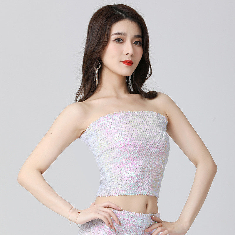 European And American Sequined Top DS Costumes