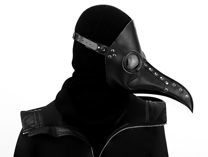 Gear Duke Halloween Gothic Black PU Beak Mask