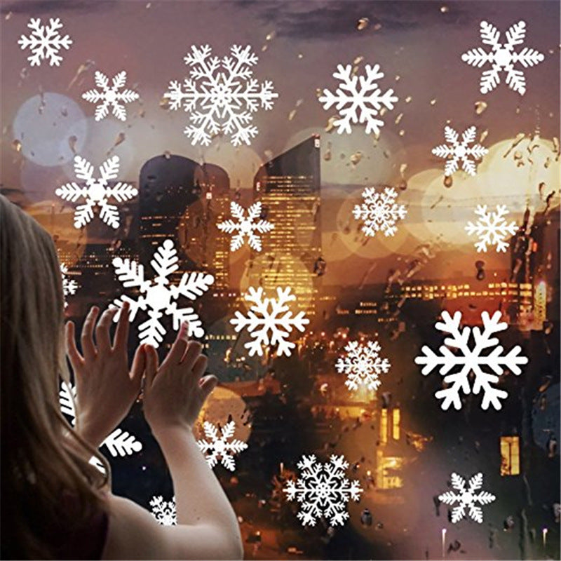 Christmas snowflake electrostatic stickers