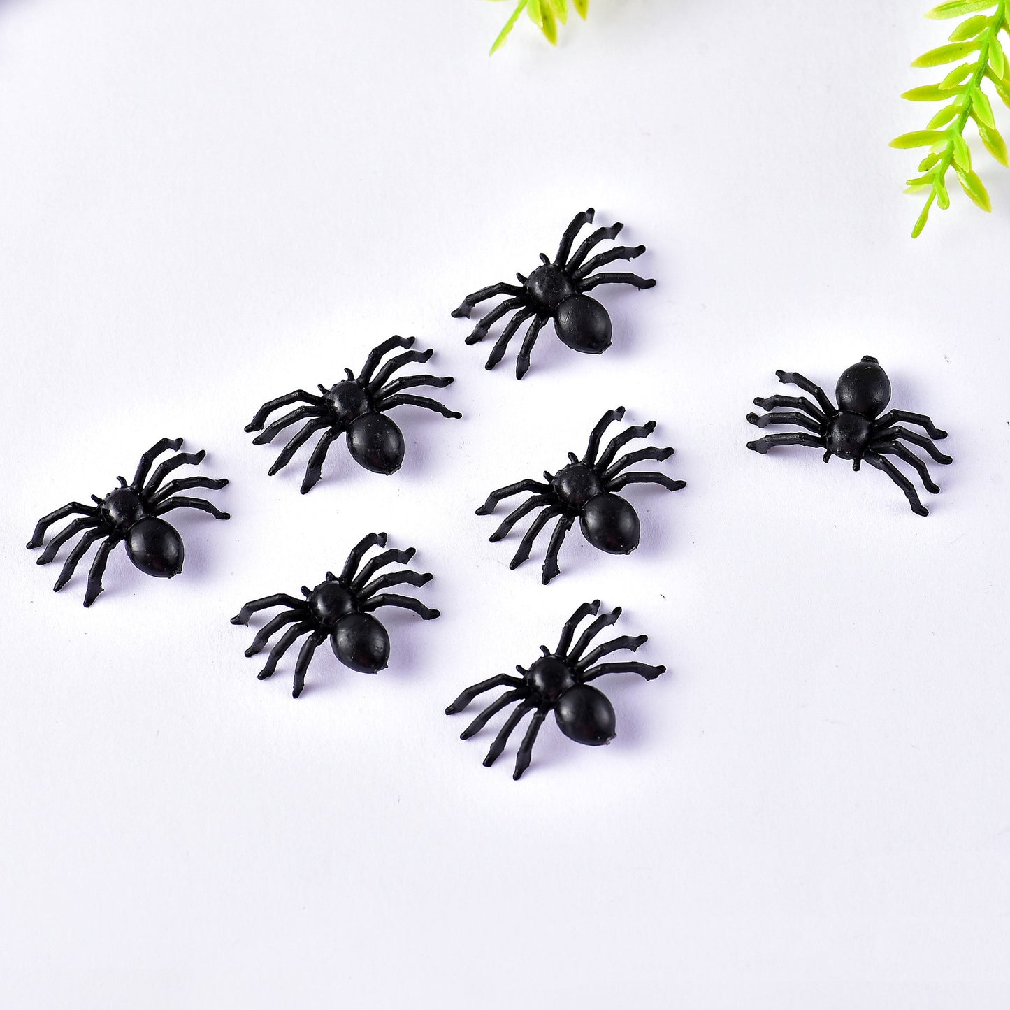 Small Toy Black Spider Halloween Plastic Toy