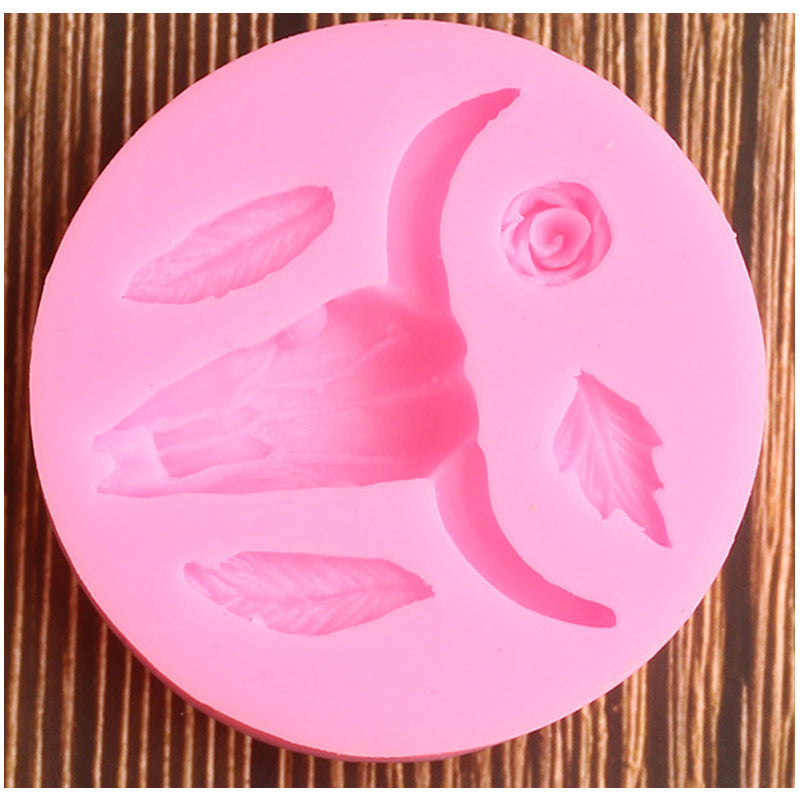Halloween Skull Silicone Fondant Cake Mold
