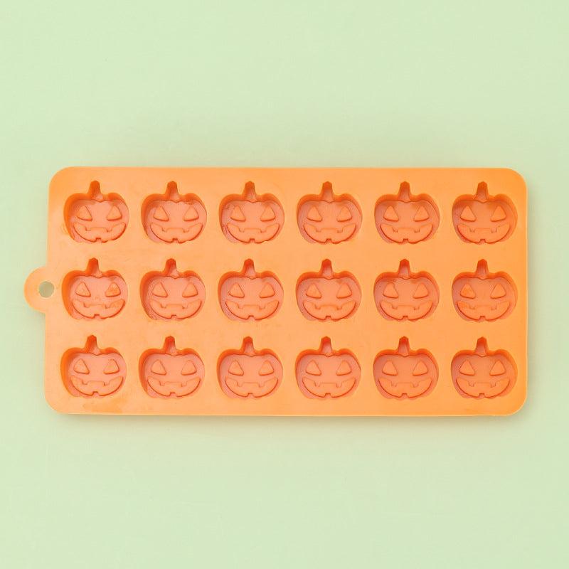 Halloween 18 Hole Pumpkin Jack Food Grade Silicone Mold