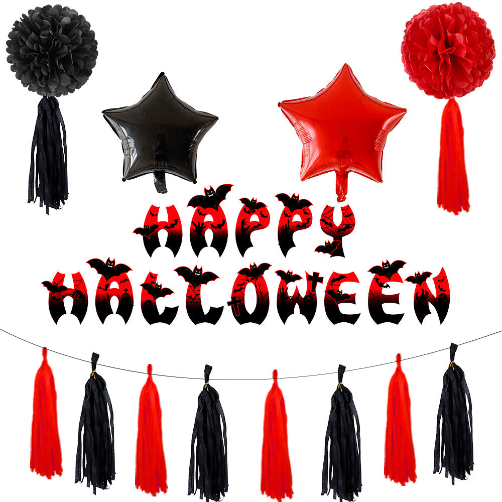 Halloween Aluminum Film Balloon Pumpkin Head Bat Spider