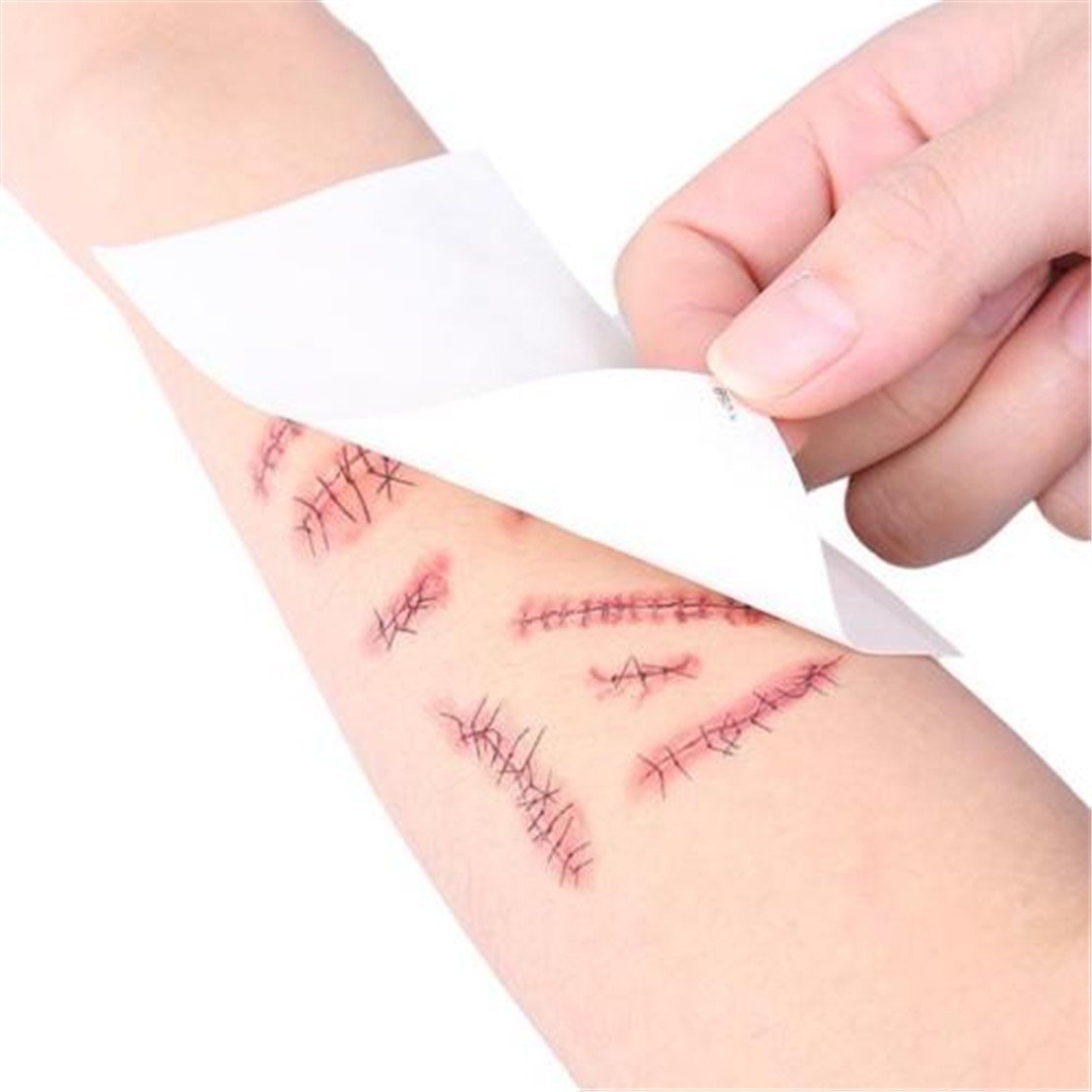 Halloween New Scar Tattoo Stickers Wound