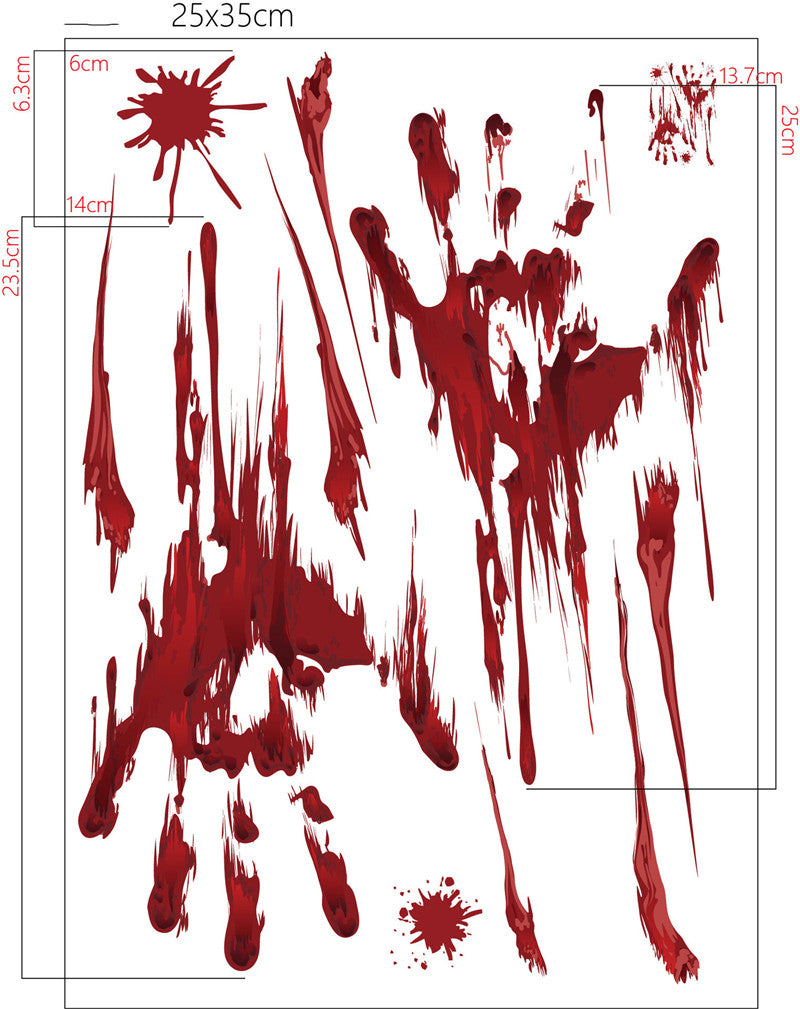 Halloween Decoration Bloodmark Wall Sticker Window Sticker
