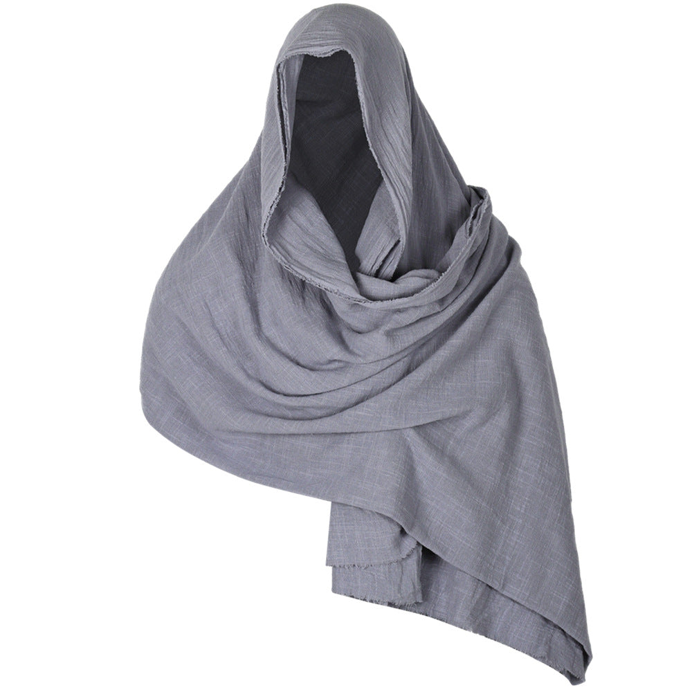 Halloween Medieval Cotton Scarf Cape Wanderer Cloak