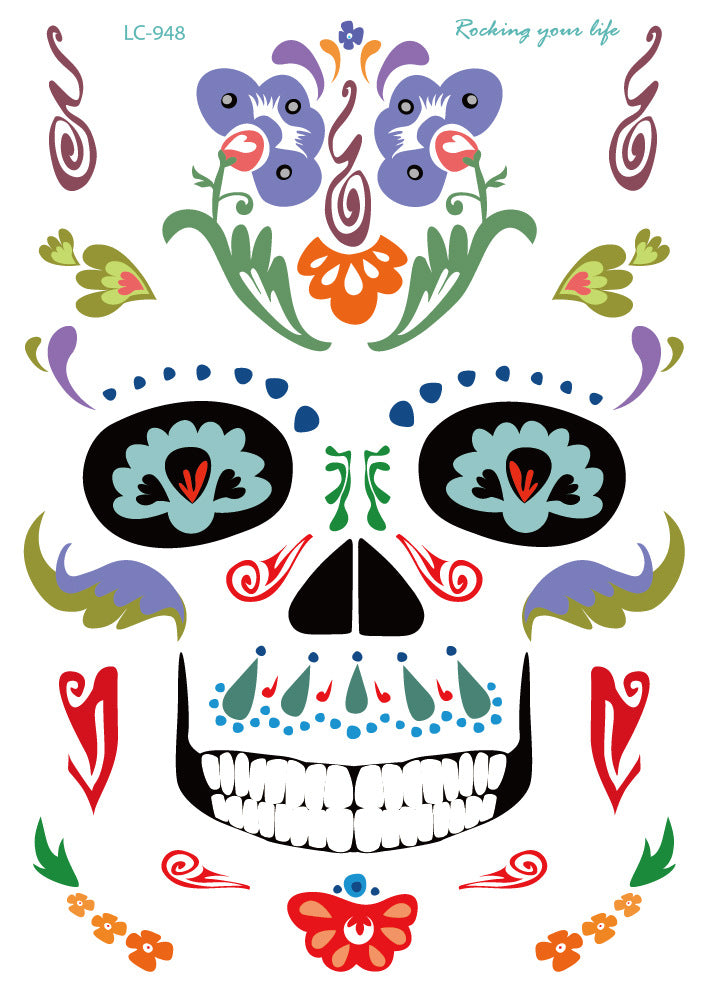 Waterproof Halloween Face Sticker