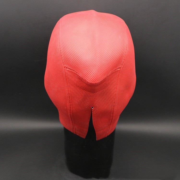 Halloween props waiting for latex headgear