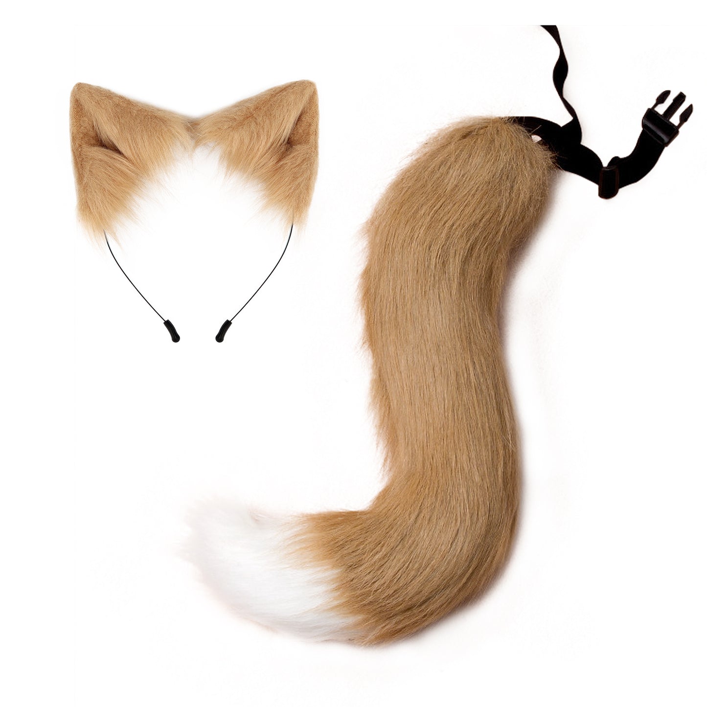 Halloween Party Faux Fox Tail Hairband Plush
