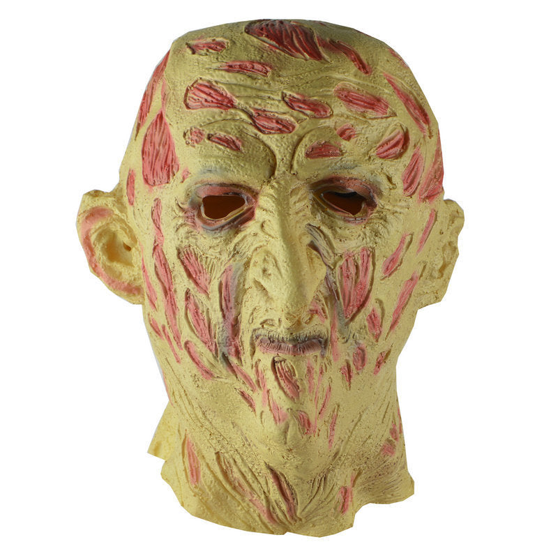 Halloween scary scar face hooded ghost