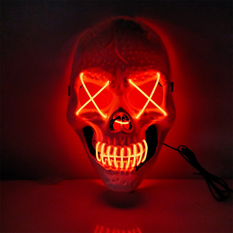 Halloween Skull Glowing Mask Bar Night Horror