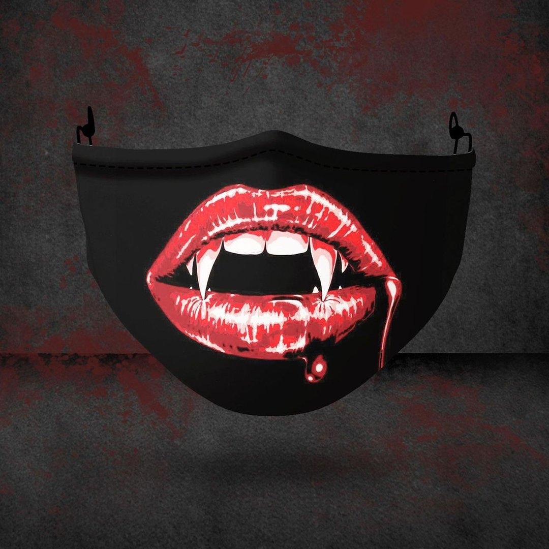 3D Halloween horror style digital printing dustproof protective mask