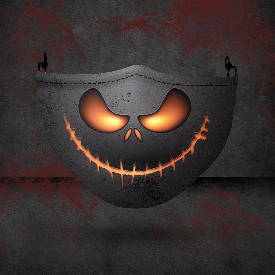 3D Halloween horror style digital printing dustproof protective mask