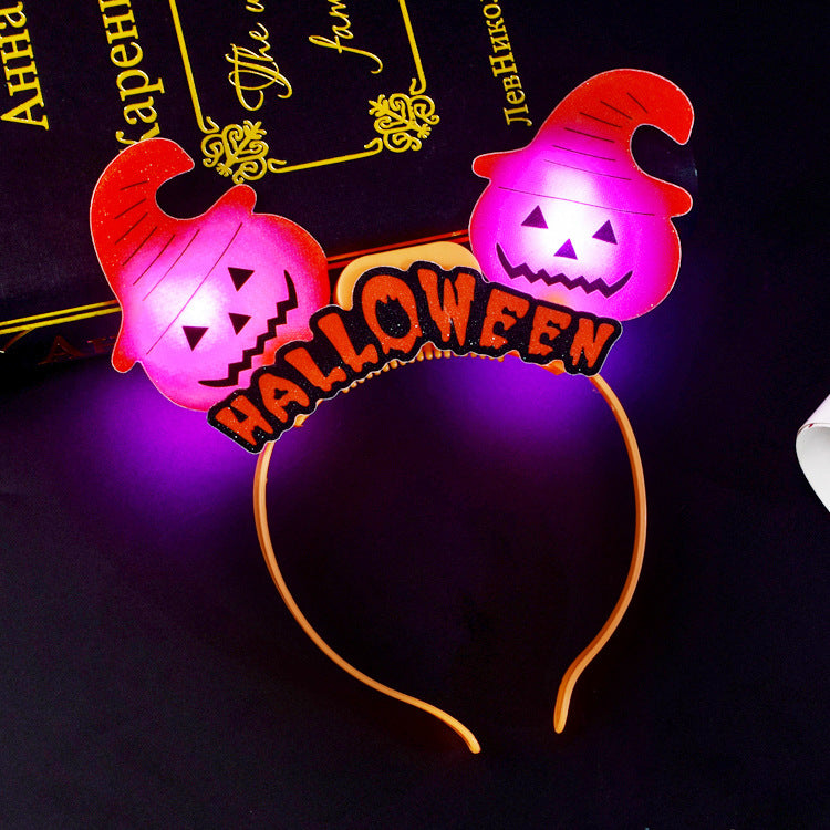 Halloween props gift glowing ring pumpkin lantern