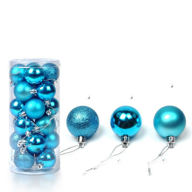 Christmas Decoration Supplies Bright Matte Sprinkle Powder Christmas Ball