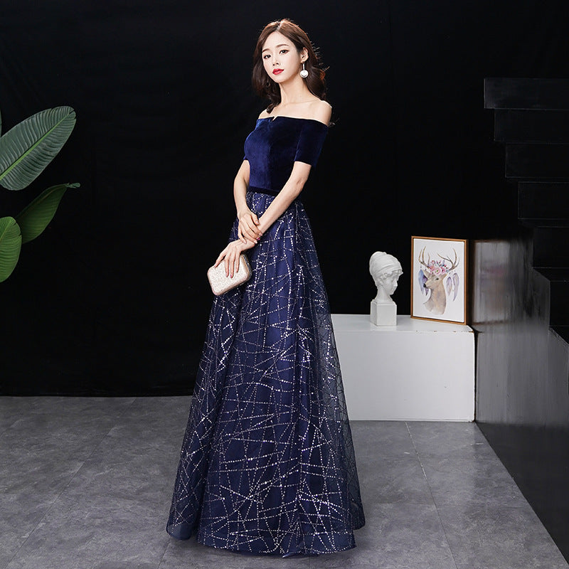 New One-Shoulder Slim Fit Temperament Long Costumes