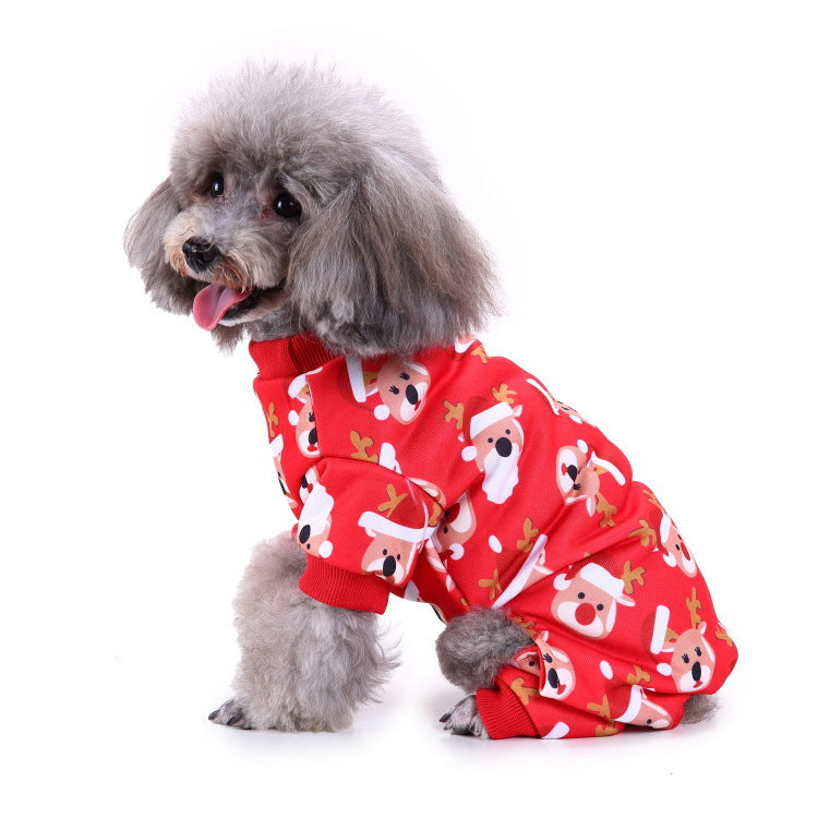 Dog supplies pet Christmas clothes creative Halloween Christmas pet clothes funny dog clothes cross-border
