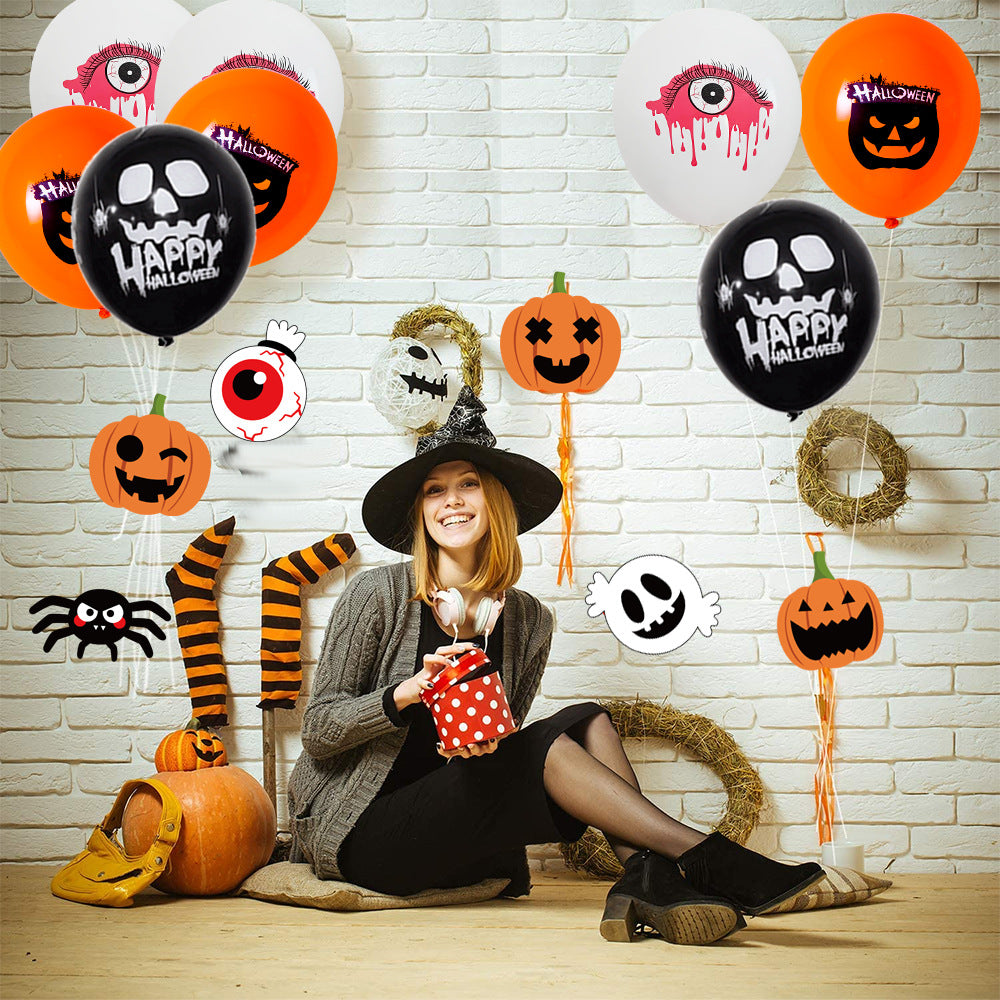 Halloween Balloon Pumpkin Emoji Latex Balloon
