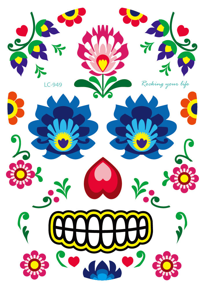 Waterproof Halloween Face Sticker