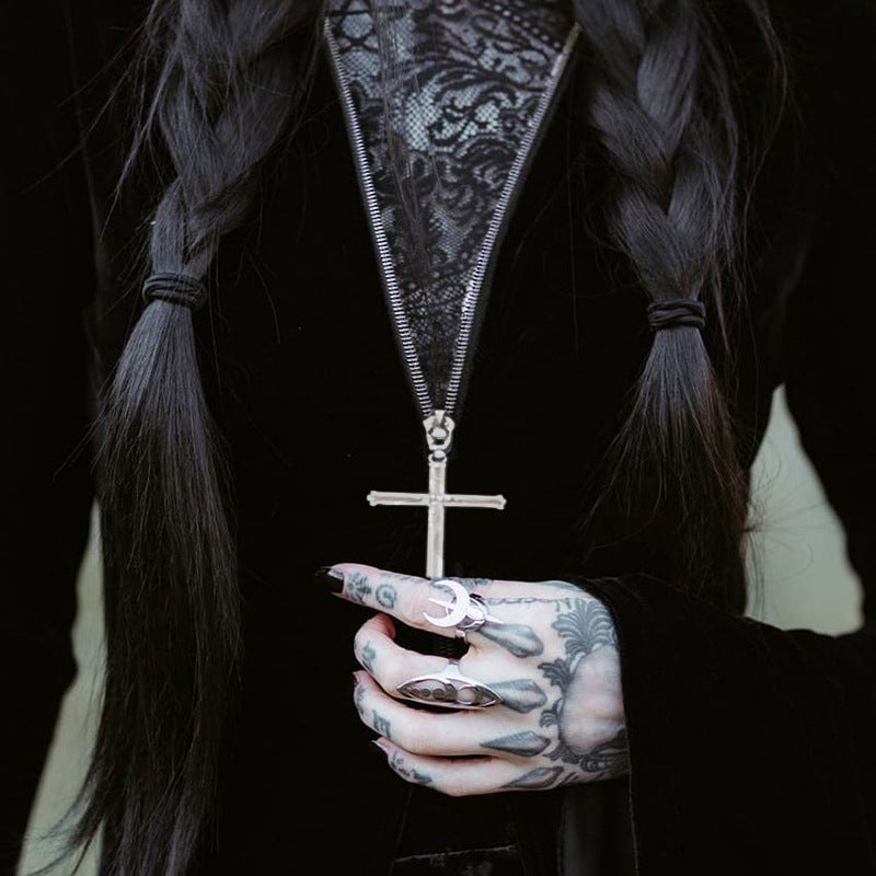 Dark Punk Halloween Velvet Cloak