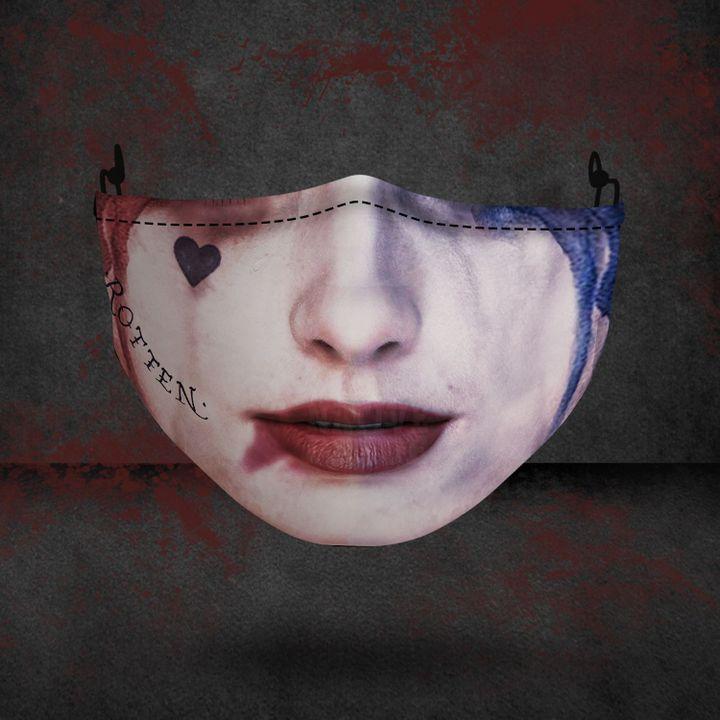3D Halloween horror style digital printing dustproof protective mask