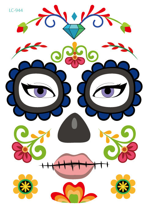 Waterproof Halloween Face Sticker