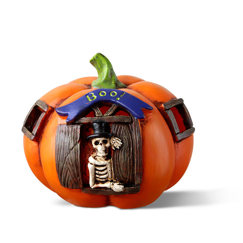 Pumpkin Skull LED Lights Halloween Pumpkin Ghost Skeletons Table Light