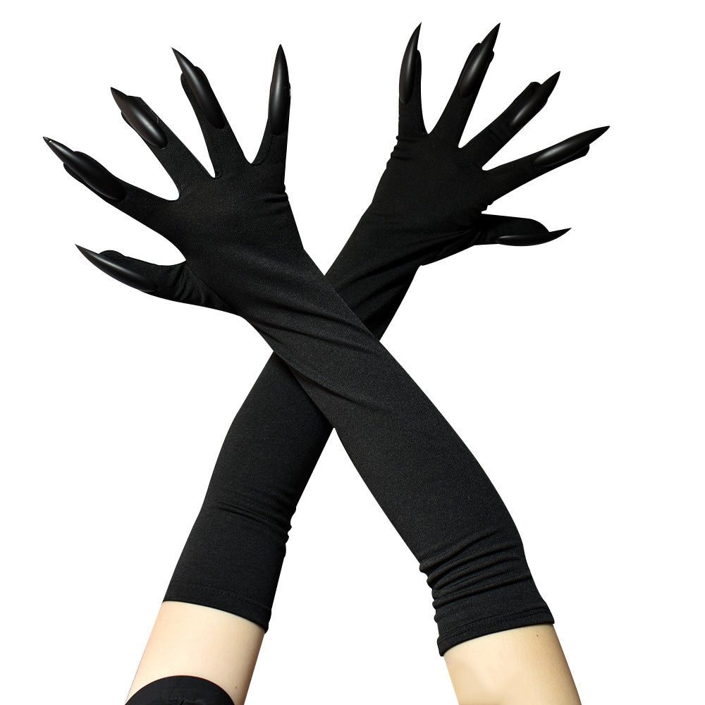 Halloween Long Nail Ghost Gloves Long Performance