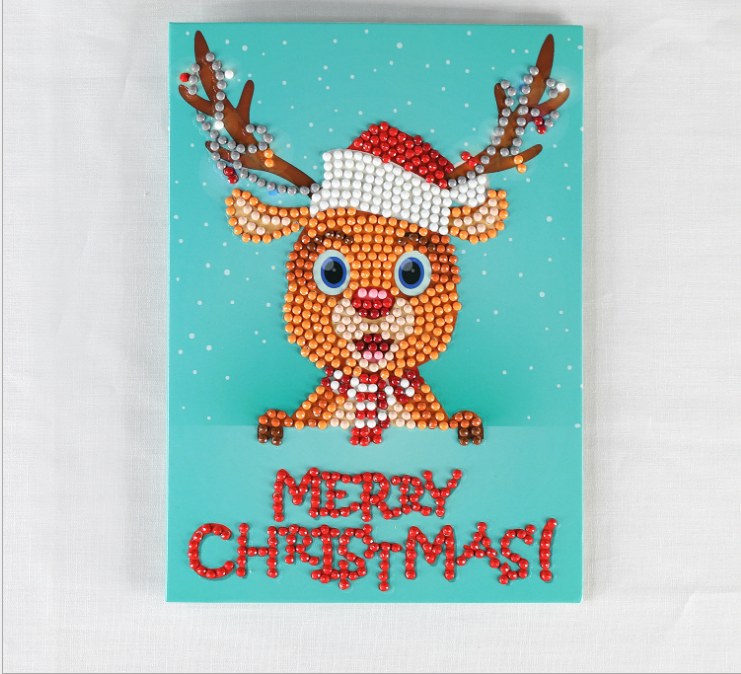Creative Christmas Card Christmas Card Diamond Painting Greeting Card