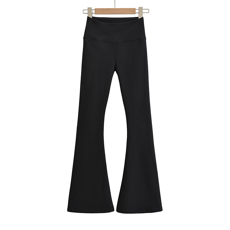 Thickened Sanded Fabric Yoga Bell-bottom Pants Women