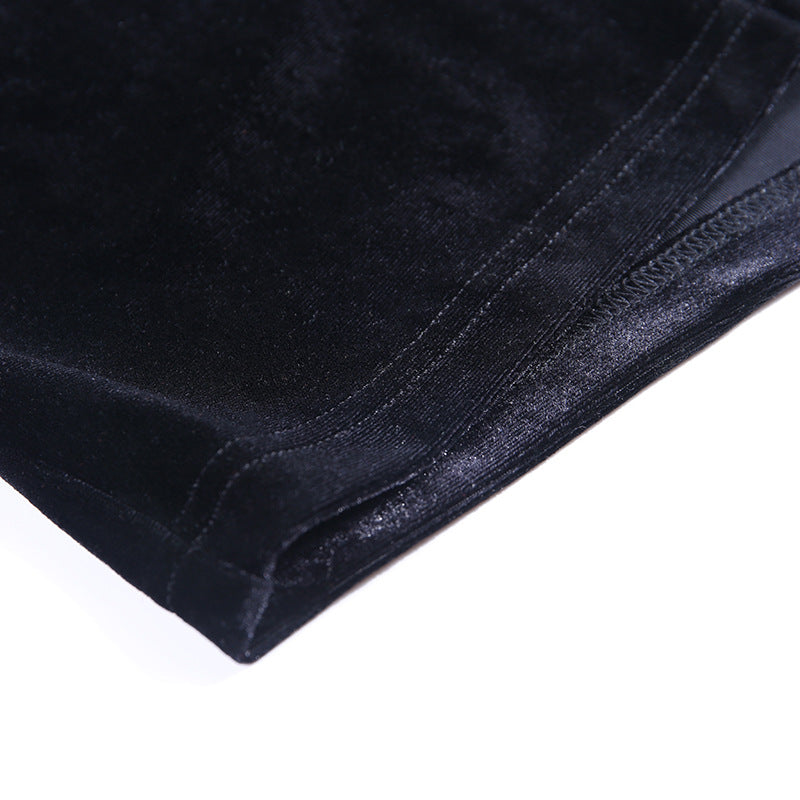 Dark Punk Halloween Velvet Cloak