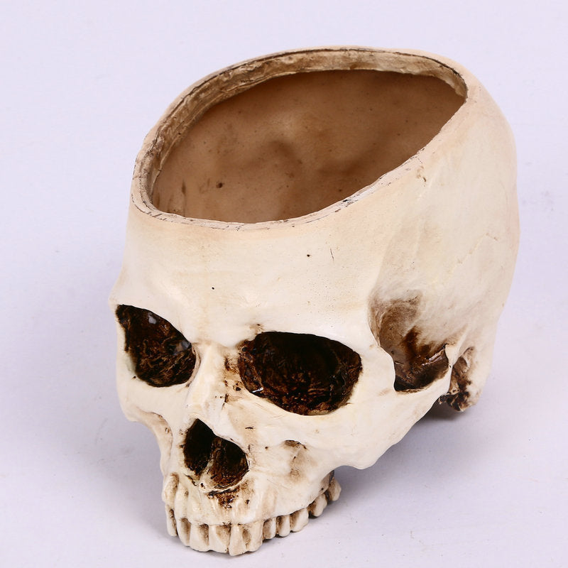 Halloween Home Skull Ashtray Flower Pot