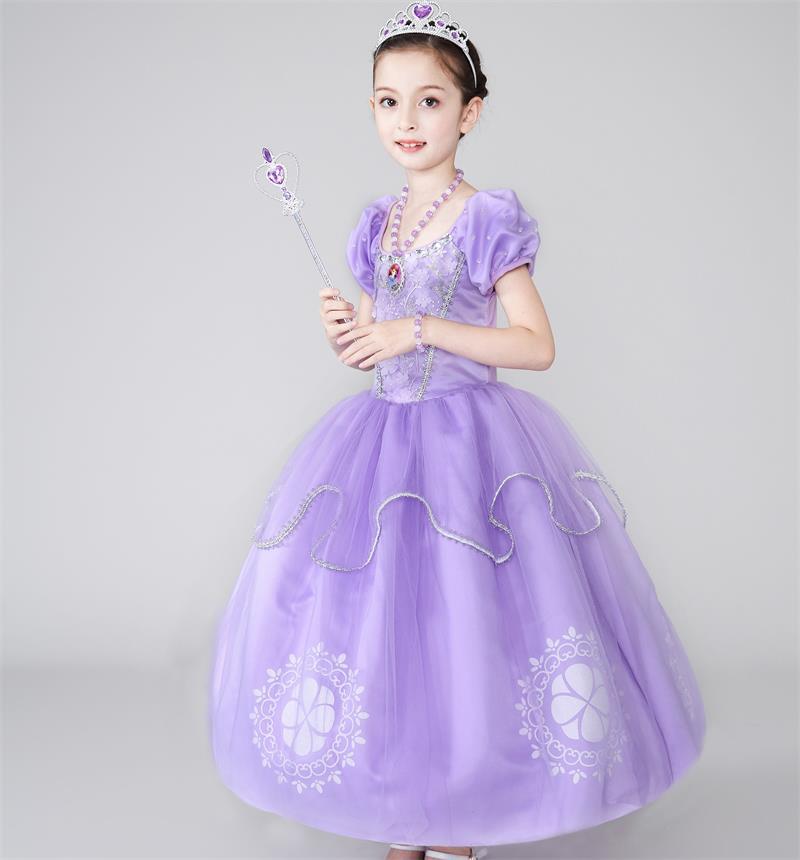 2021 new Sophia Princess Dress Girls 61 Halloween festival dress dress a generation