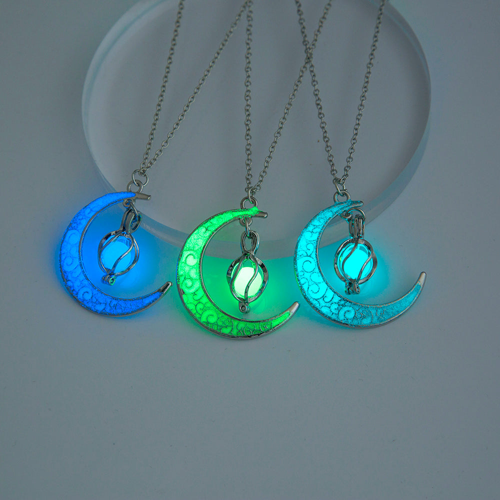 The Halloween Multicoloured Moon Whirlwind Necklace