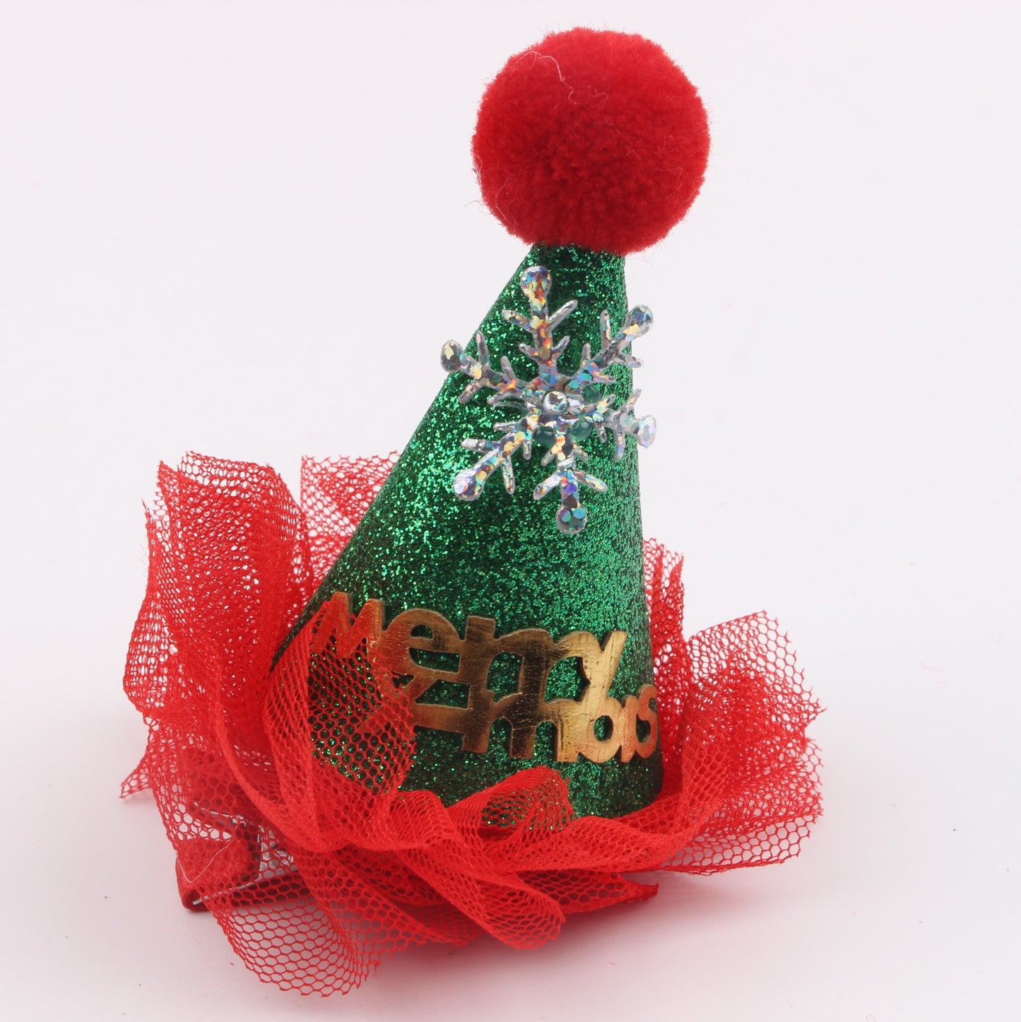 Children's snowman Christmas hairpin